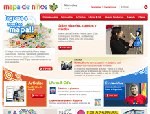 Tablet Screenshot of mapadeninos.com.ar